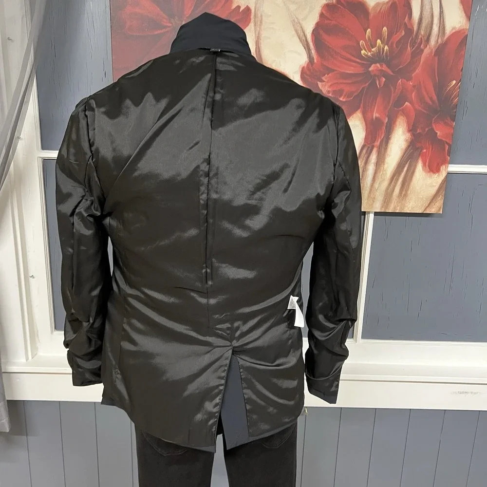 Banana Republic Travel Performance Blazer‎ Mens 38R Slim Fit Softshell Black
